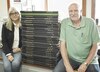 Photo by Daryl Teal
Final Issue
LEON AND JYL HOBBS, owners and publishers of the Mountain View News for the past 43 years, 151 days and 2,260 issues pose with a portion of the bound issues of the newspaper. Tommy and Pattie Wells will continue the newspaper’s legacy June 1.