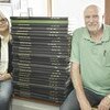 Photo by Daryl Teal
Final Issue
LEON AND JYL HOBBS, owners and publishers of the Mountain View News for the past 43 years, 151 days and 2,260 issues pose with a portion of the bound issues of the newspaper. Tommy and Pattie Wells will continue the newspaper’s legacy June 1.